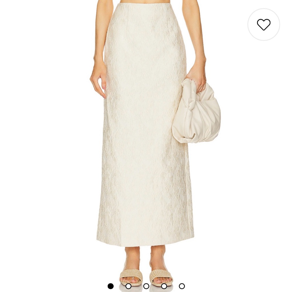 Morgan Skirt in Cream Jacquard